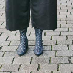 Arche Laroba Damen Sommer-Stiefel dunkelblau
