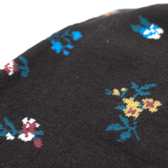 Crönert 78623 Damen Leggings Miniblüten schwarz-blau