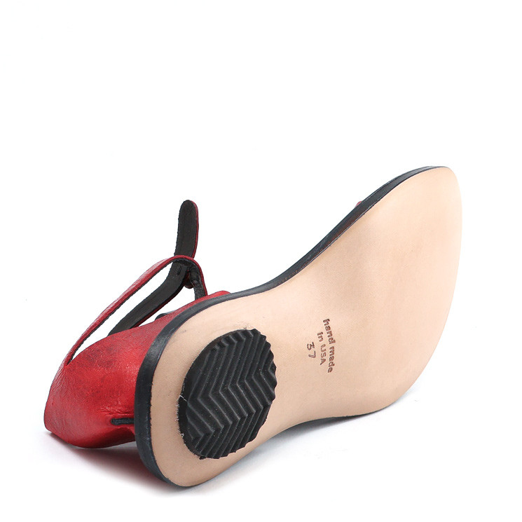 CYDWOQ Tomcat Damen-Sandale schwarz-rot