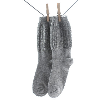 Crönert, 15408 Wolle-Mohair-Kashmir Socke Damen, grau