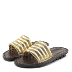 Trippen Lette f Closed Womens Slippers gold