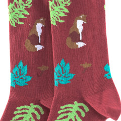 Crönert 18206 Womens Long Socks Fox Lisa red