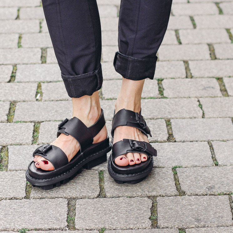 Buy Trippen, Back Closed Women's Platform Sandals, black » at MBaetz online