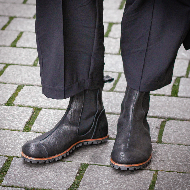 CYDWOQ, Wild-W Women's Slip-On Chelsea Boots, black