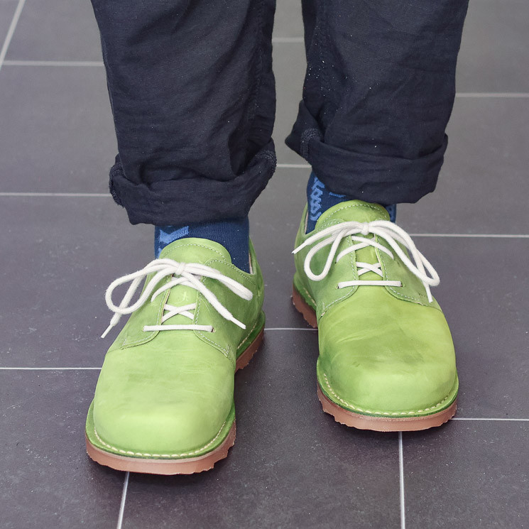 Waldviertler Werkstätten, Ansa G Men's Lace-up Shoes, light green
