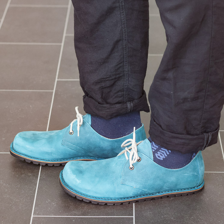 Waldviertler Werkstätten Kommod Flex G Mens Lace-up Shoes turquoise