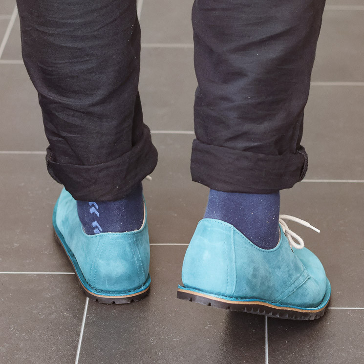 Waldviertler Werkstätten Kommod Flex G Mens Lace-up Shoes turquoise