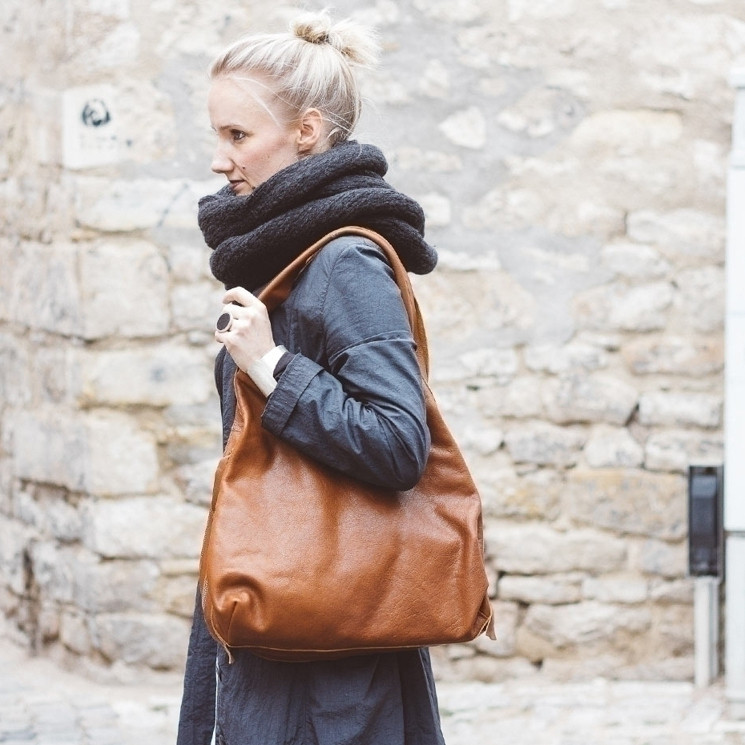 Trippen, Shopper L Women's Bag, medium brown