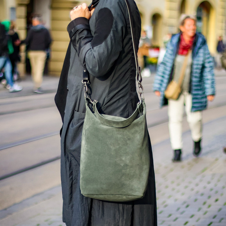 Ellen Truijen, Chunky M Women's Shoulder Bag, dark grey