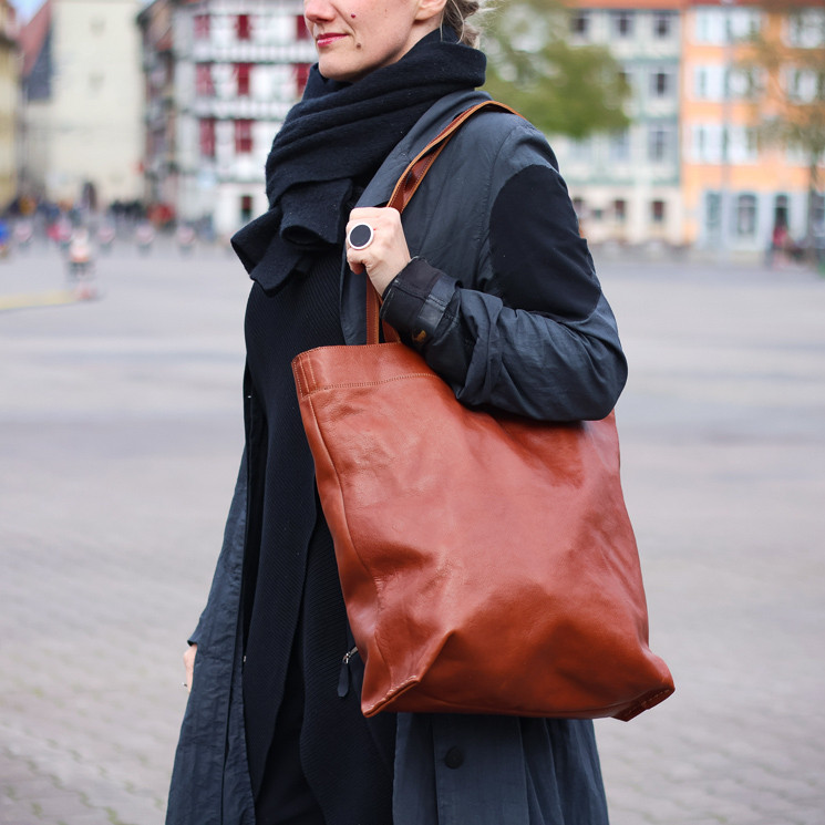 Trippen, X-Bag Women's Shoulder Bag, medium brown