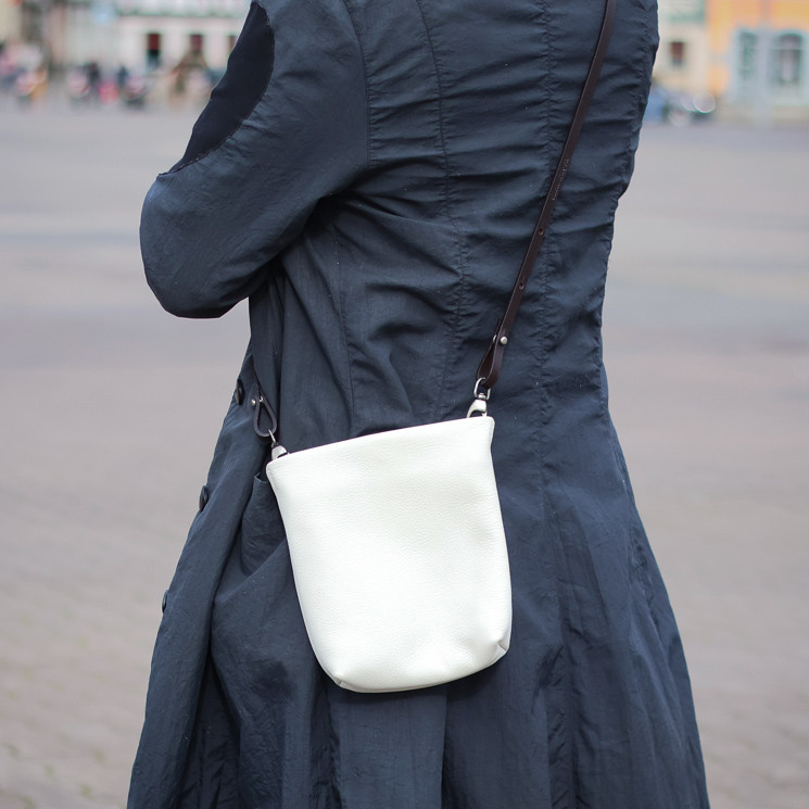 Ellen Truijen All Ways Strapped Womens Shoulder Bag antique white