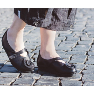 Trippen Schnecke f Penna Womens Slip-on Shoes black
