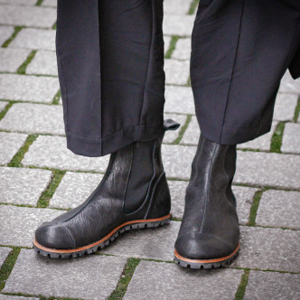 CYDWOQ Wild-W Womens Slip-On Chelsea Boots black