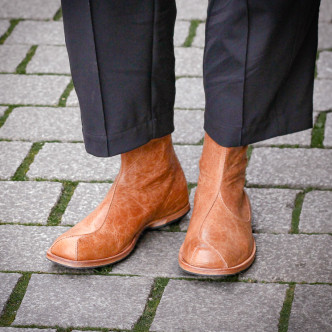 CYDWOQ Grand Womens Half-Boots light brown