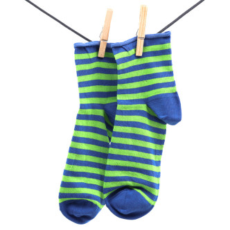 Crönert 15808 Hooped-Socks blue-green