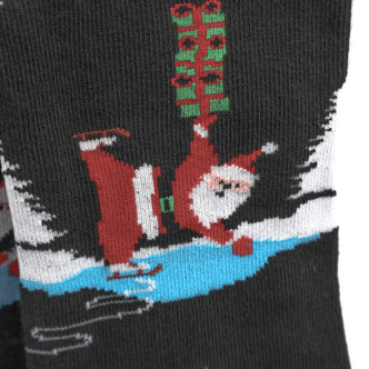 Crönert 18446 ice skates Santa Womens Long Socks black
