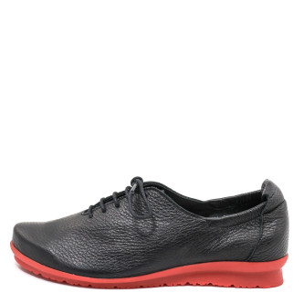 Arche Baryza Womens lace-up shoes black-red