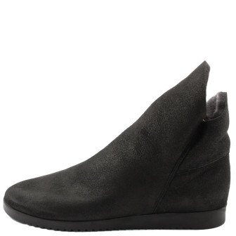 Arche, Baosha Women's sheepskin Slip-on Shoes, black