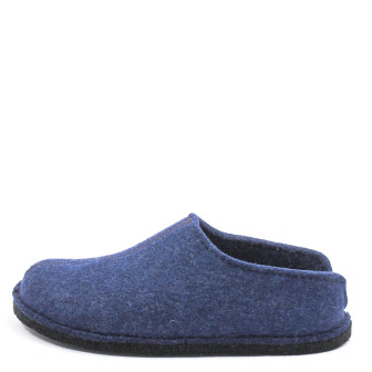 Haflinger, Flair Smily Unisex Carpet Slippers, blue