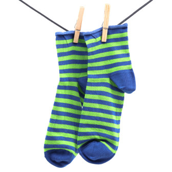 Crönert, 15808 Hooped-Socks, blue-green